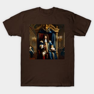 Louis XIV watching his Smartphone T-Shirt